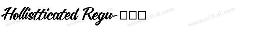 Hollistticated Regu字体转换